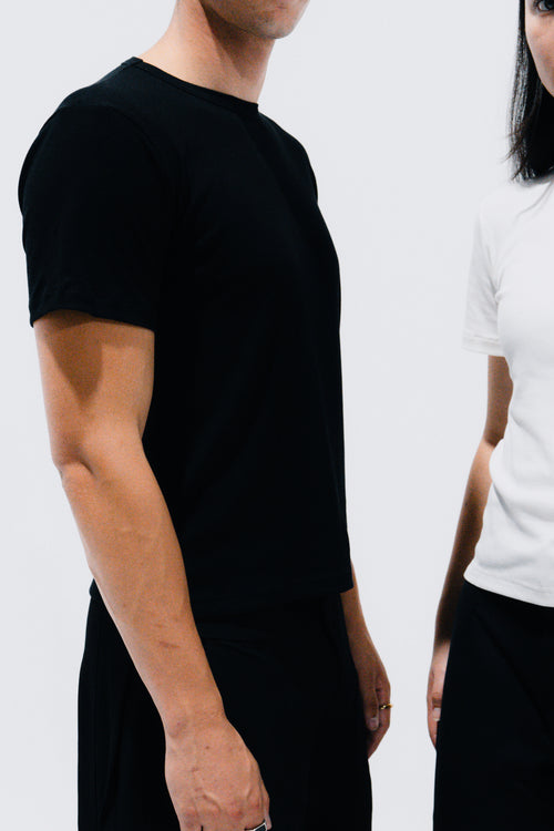 Fitted Tee (Soft Black)