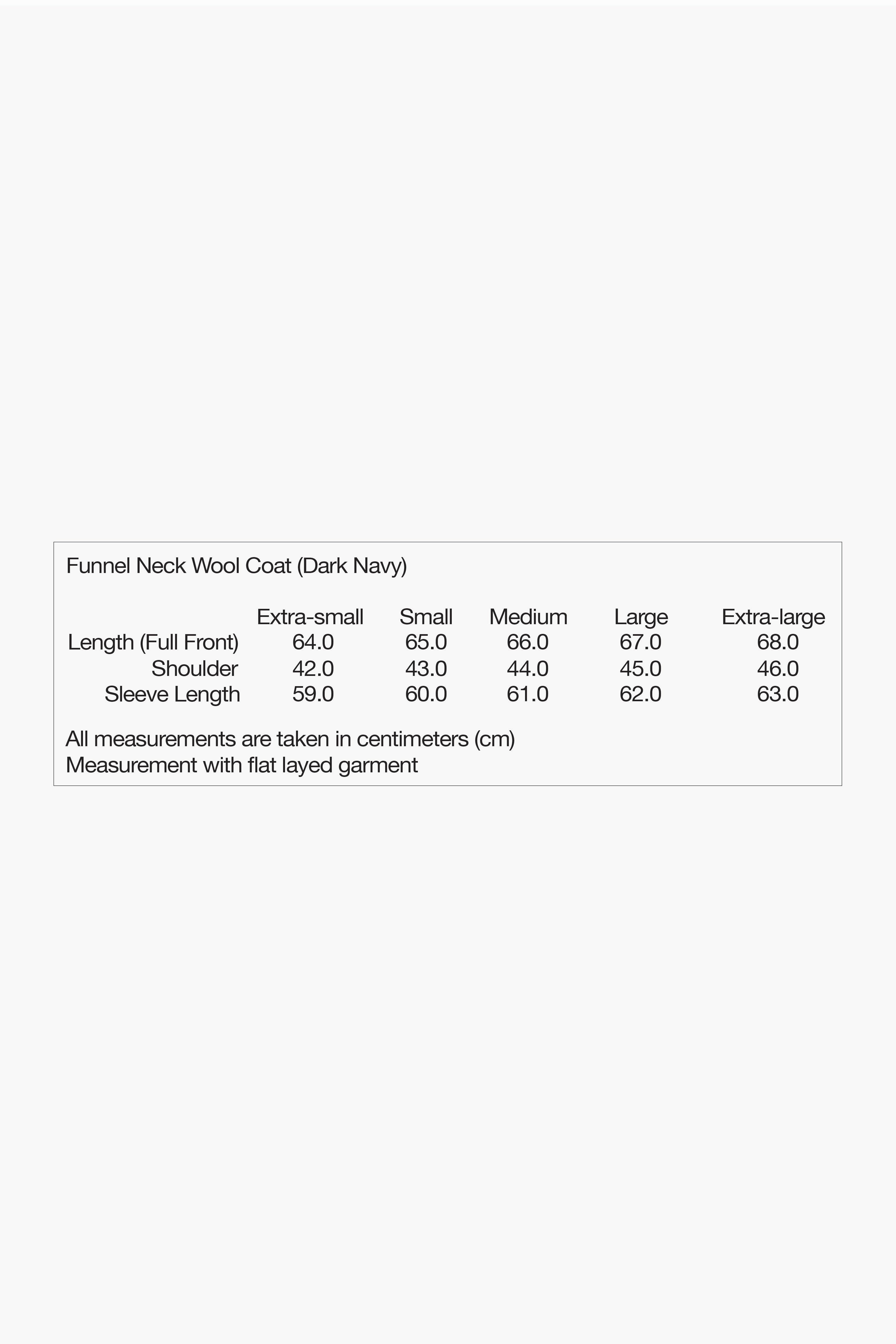 Funnel Neck Wool Coat